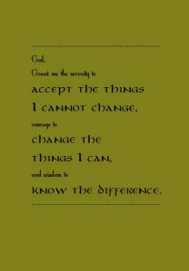 serenity prayer